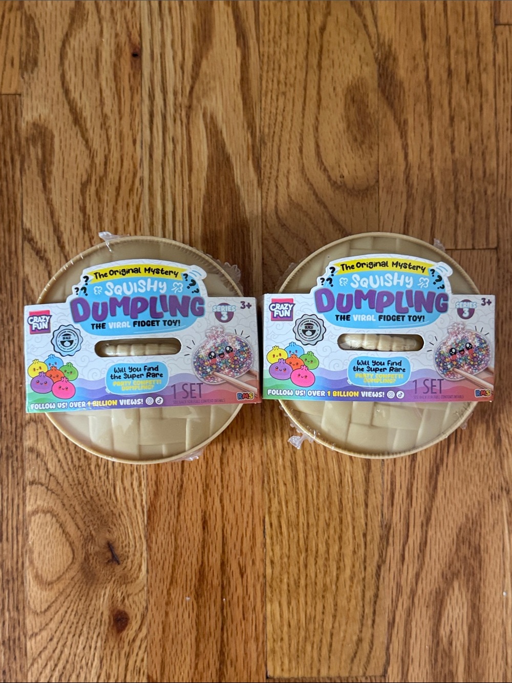 Crazy Fun RMS Squishy dumpling - Party Confetti editon mystery New